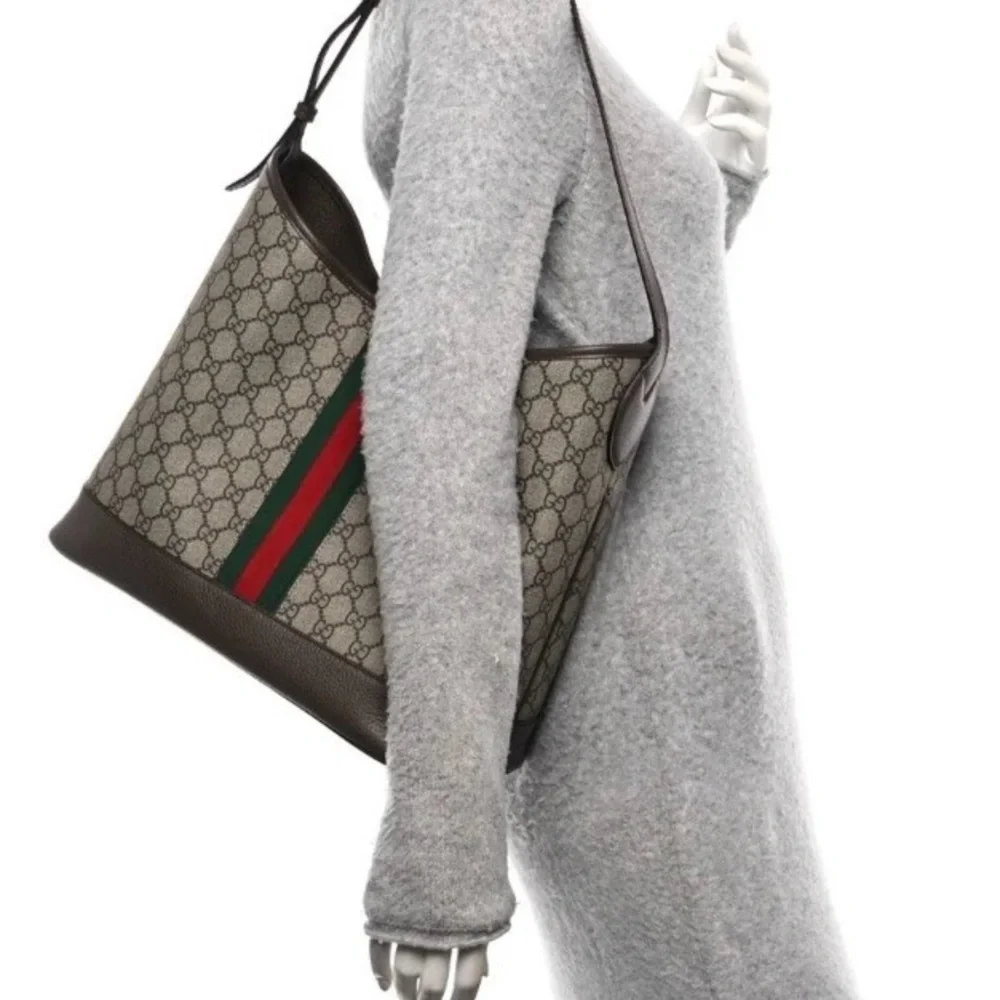 Gucci GG Supreme Ophidia Large Open Shoulder Bag - Picture 5 of 9